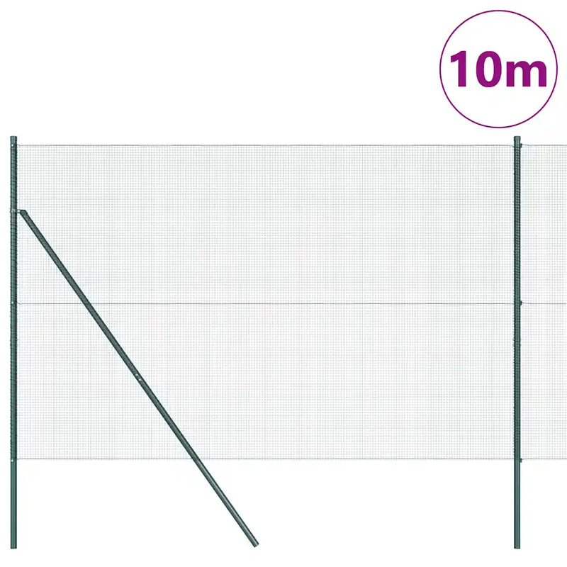 Fence Post Green 10 x 1,5 m (12 x 12 mm mesh) Steel