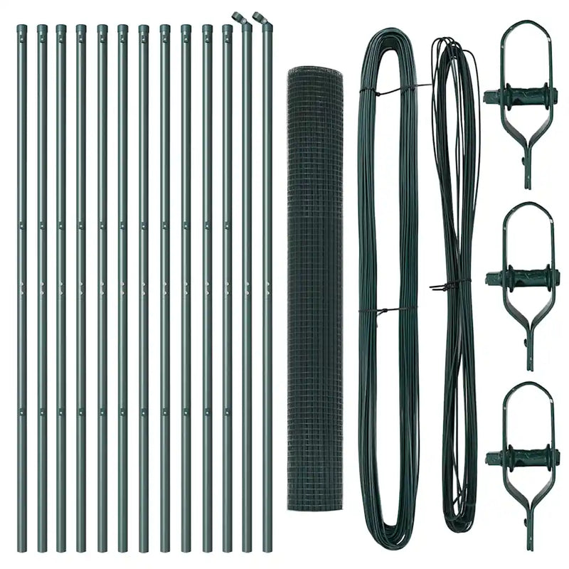 Fence Post Green 25 x 1 m (12 x 12 mm mesh) Steel
