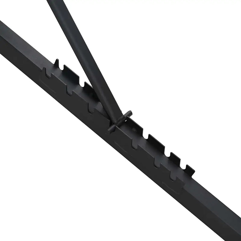 Weight Bench Manual Black 131 x 41 x 110 cm Powder-Coated Steel