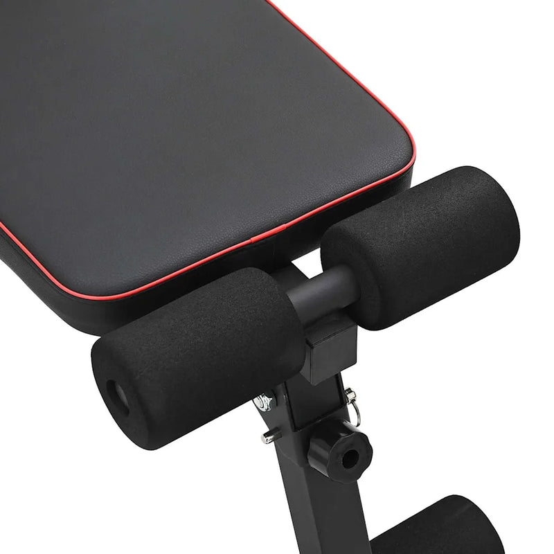 Weight Bench Manual Black 131 x 41 x 110 cm Powder-Coated Steel