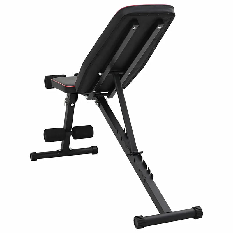 Weight Bench Manual Black 131 x 41 x 110 cm Powder-Coated Steel