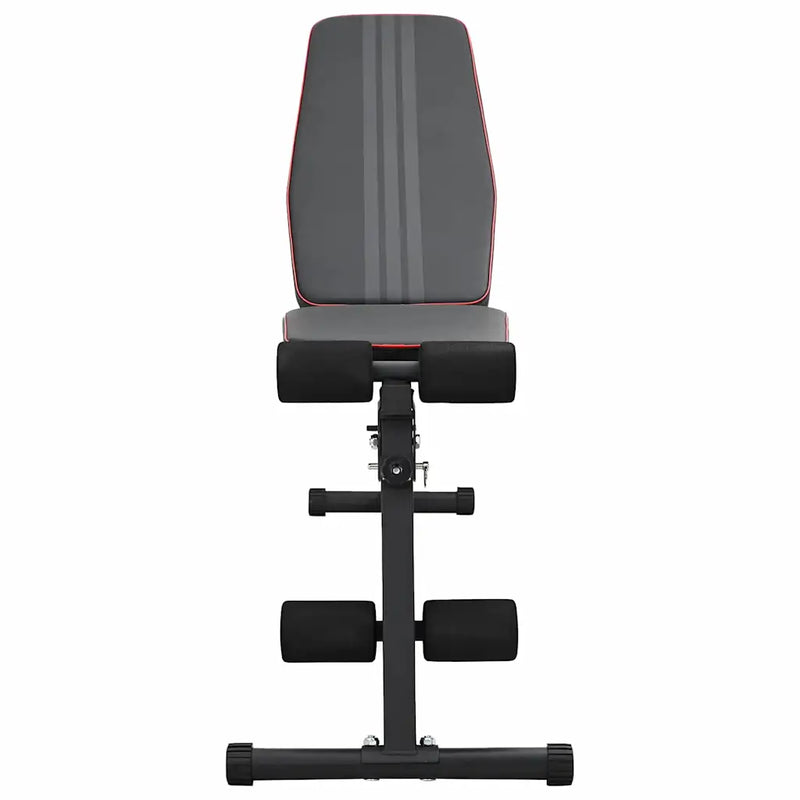 Weight Bench Manual Black 131 x 41 x 110 cm Powder-Coated Steel