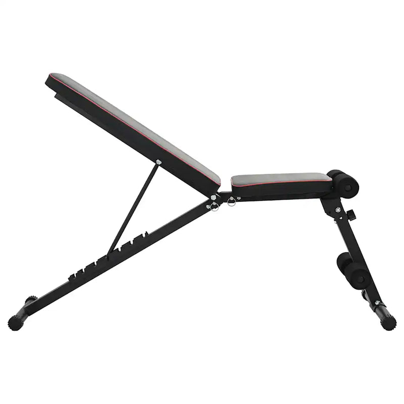 Weight Bench Manual Black 131 x 41 x 110 cm Powder-Coated Steel