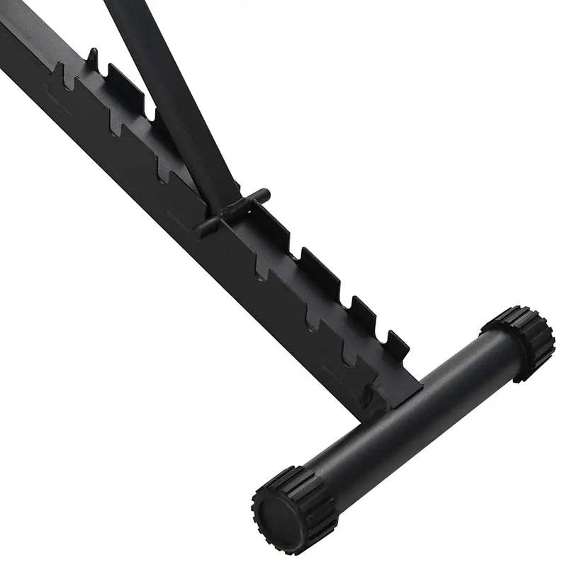 Weight Bench Manual Black 131 x 41 x 100 cm Powder-Coated Steel