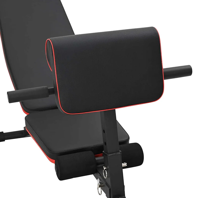 Weight Bench Manual Black 131 x 41 x 100 cm Powder-Coated Steel