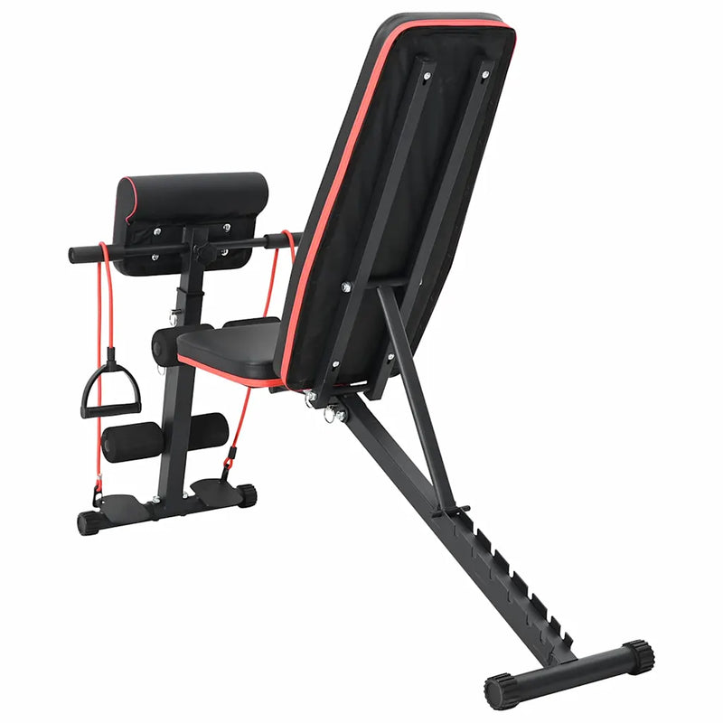 Weight Bench Manual Black 131 x 41 x 100 cm Powder-Coated Steel
