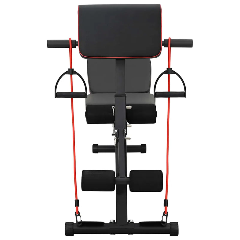 Weight Bench Manual Black 131 x 41 x 100 cm Powder-Coated Steel