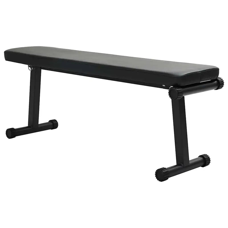 Weight Bench Folding Black 108 x 27 x 41 cm Powder-Coated Steel