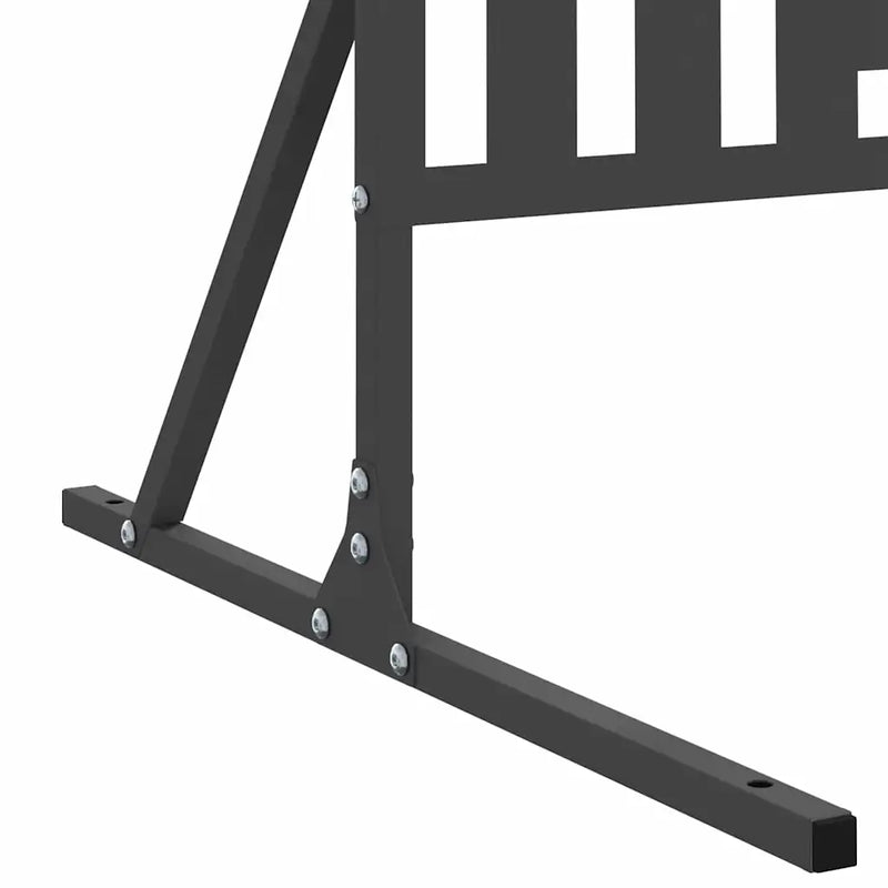 Privacy Screen 100 x 50 x 180 cm Steel Black