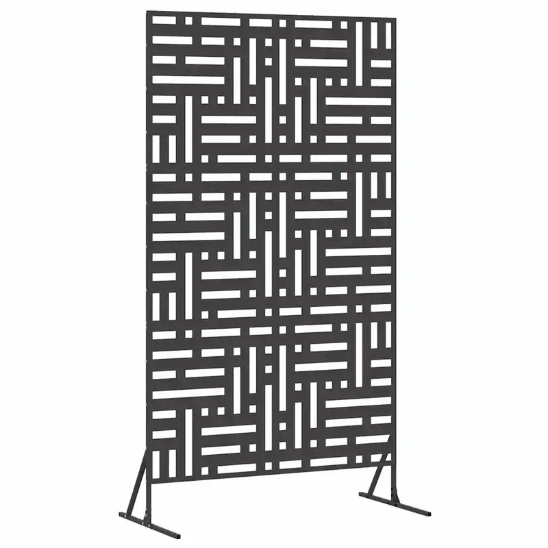 Privacy Screen 100 x 50 x 180 cm Steel Black