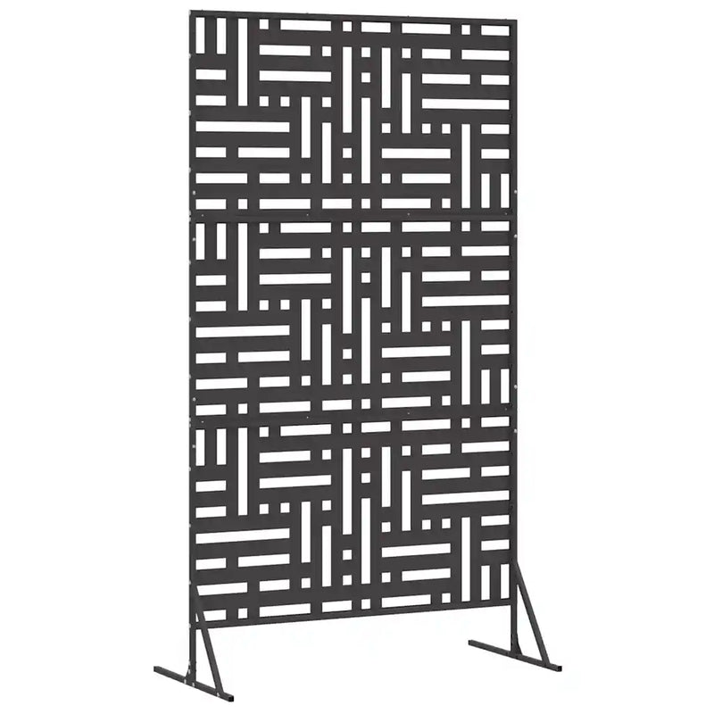 Privacy Screen 100 x 50 x 180 cm Steel Black