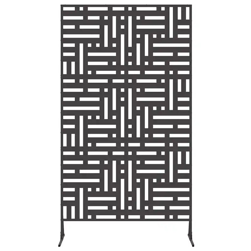 Privacy Screen 100 x 50 x 180 cm Steel Black