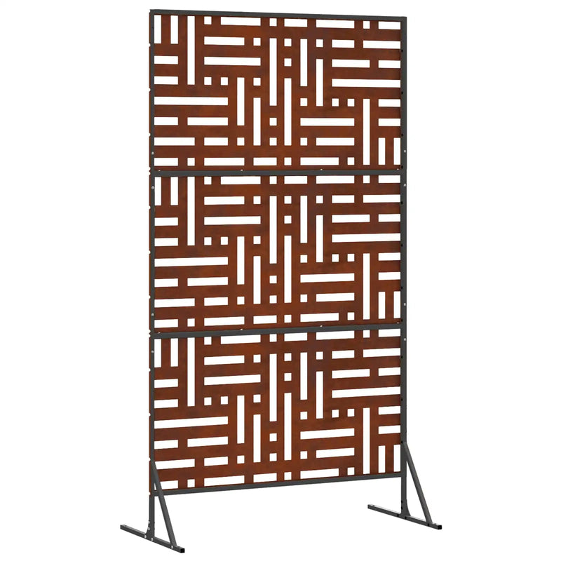 Privacy Screen 100 x 50 x 180 cm Weathering Steel Rusty