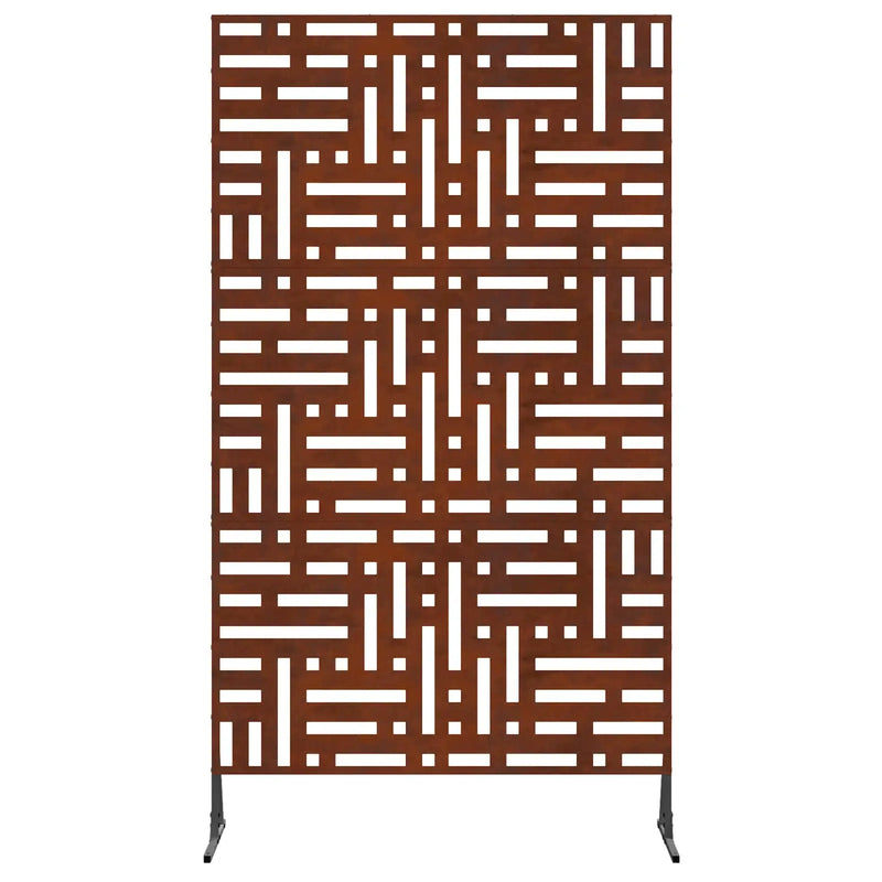 Privacy Screen 100 x 50 x 180 cm Weathering Steel Rusty