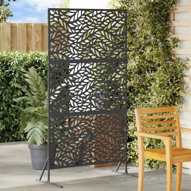 Privacy Screen 100 x 50 x 180 cm Steel Black
