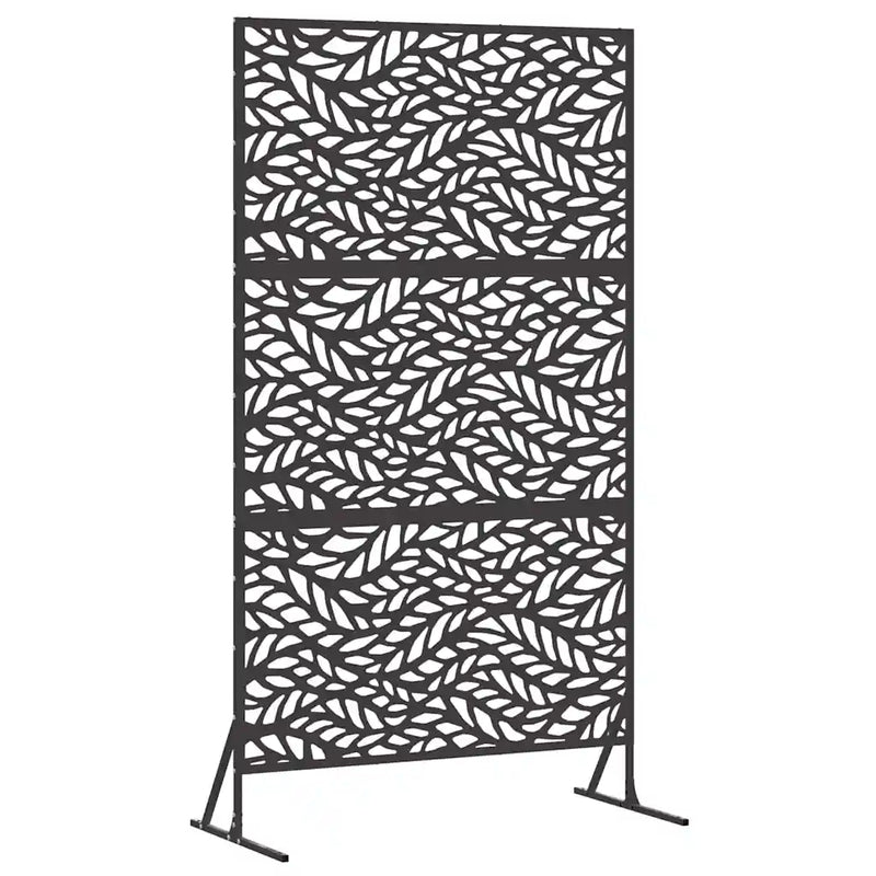 Privacy Screen 100 x 50 x 180 cm Steel Black