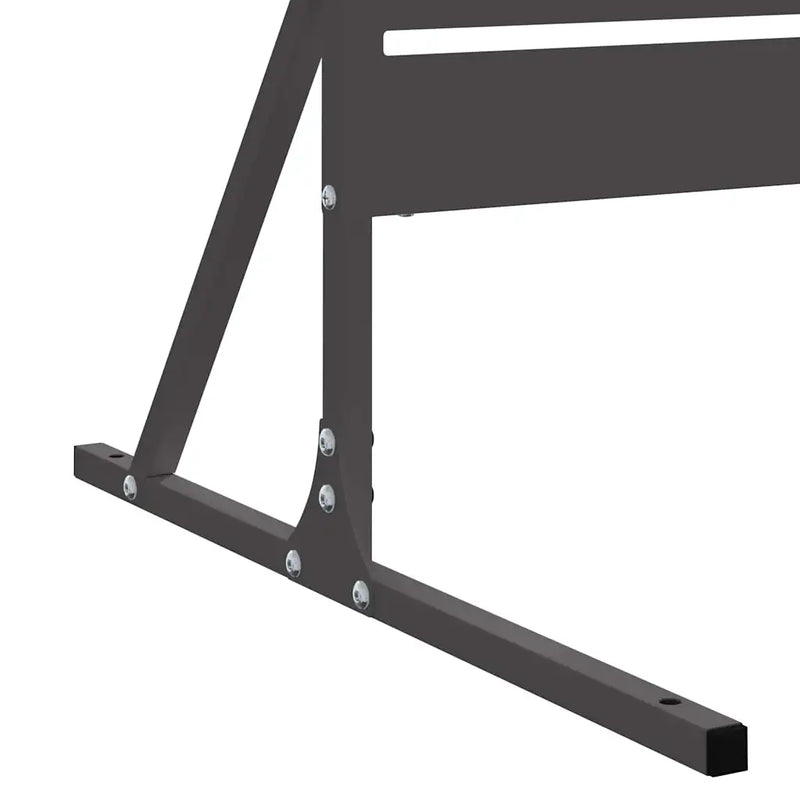 Privacy Screen 100 x 50 x 180 cm Steel Black