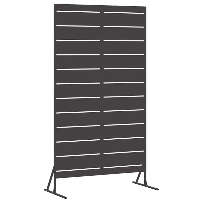 Privacy Screen 100 x 50 x 180 cm Steel Black