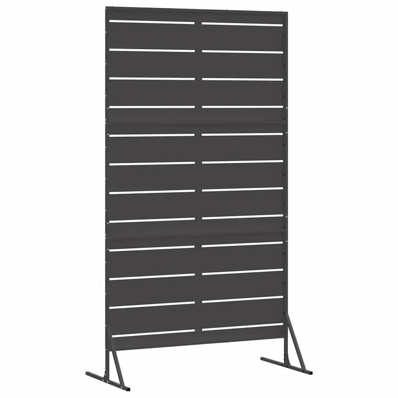 Privacy Screen 100 x 50 x 180 cm Steel Black