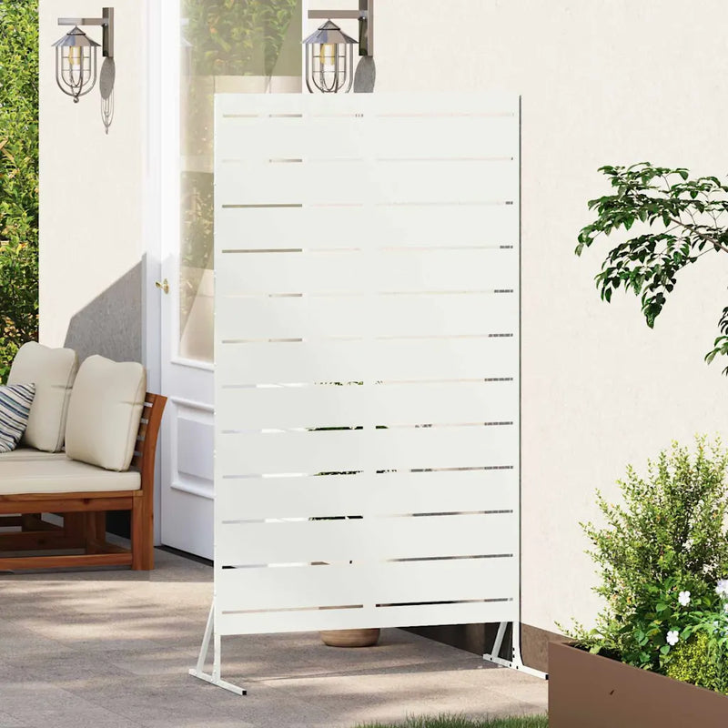 Privacy Screen 100 x 50 x 180 cm Steel White