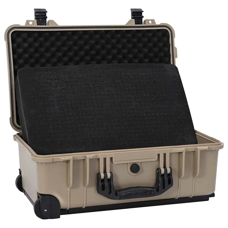 Hard Luggage Case Sand 56 x 35 x 23 cm Polypropylene and ABS