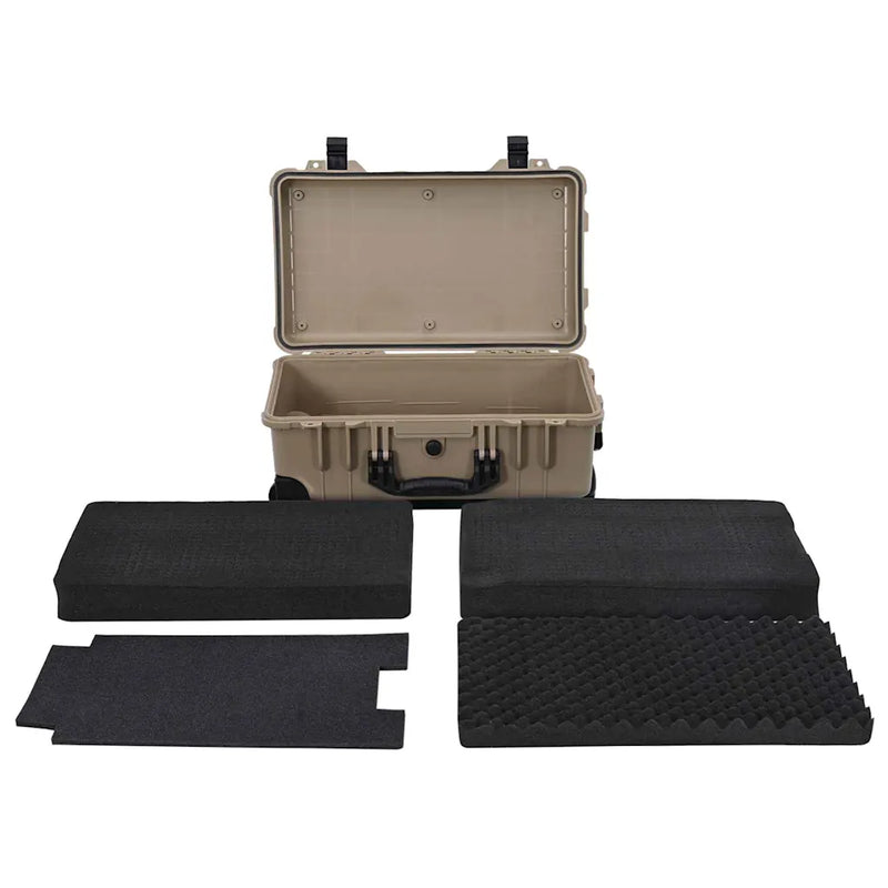 Hard Luggage Case Sand 56 x 35 x 23 cm Polypropylene and ABS