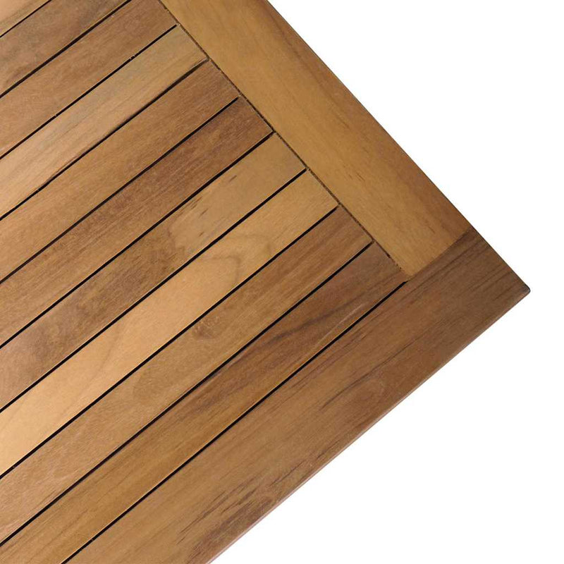 vidaXL Garden Bench 2 pcs Grey and Brown Solid Teak wood