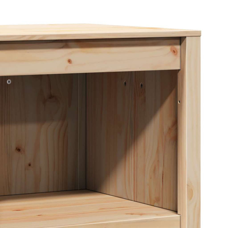 vidaXL Kitchen Cabinet Brown Oak 55 x 55 x 92 cm Solid Pine Wood