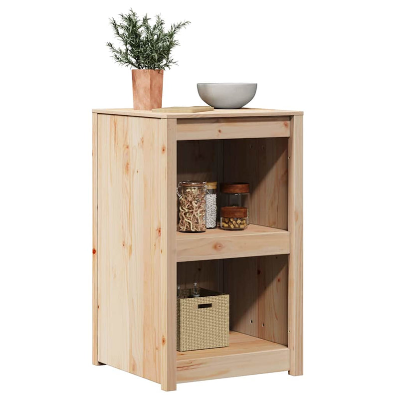 vidaXL Kitchen Cabinet Brown Oak 55 x 55 x 92 cm Solid Pine Wood
