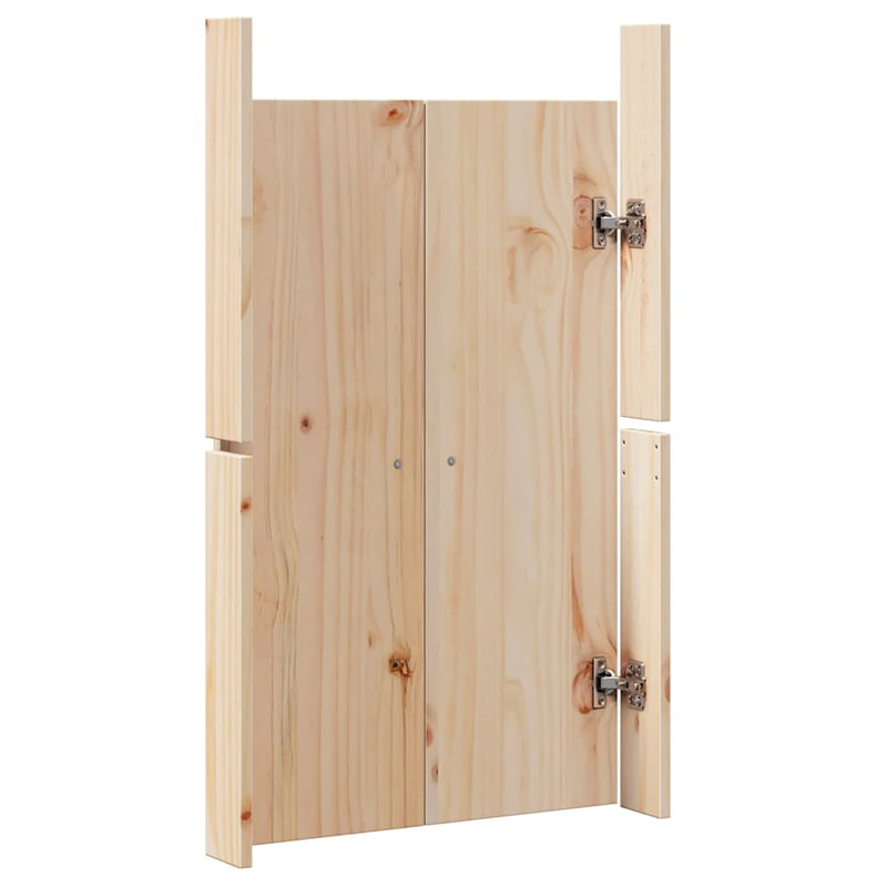vidaXL Kitchen Door 2 pcs Cream 50 x 9 x 82 cm Solid Pine wood