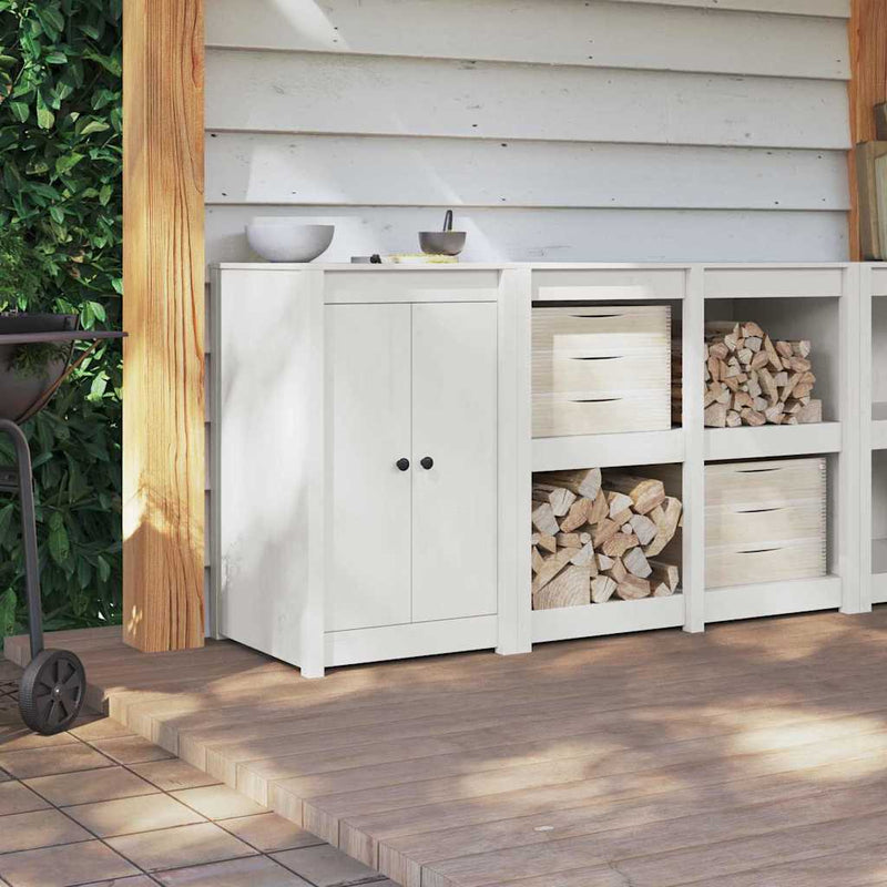 vidaXL Kitchen Door White 50 x 9 x 82 cm Solid Pine wood