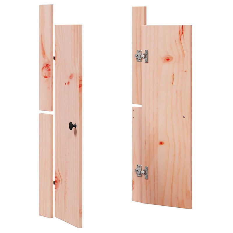 vidaXL Kitchen Door 2 pcs Brown 50 x 9 x 82 cm Solid Douglas Fir wood