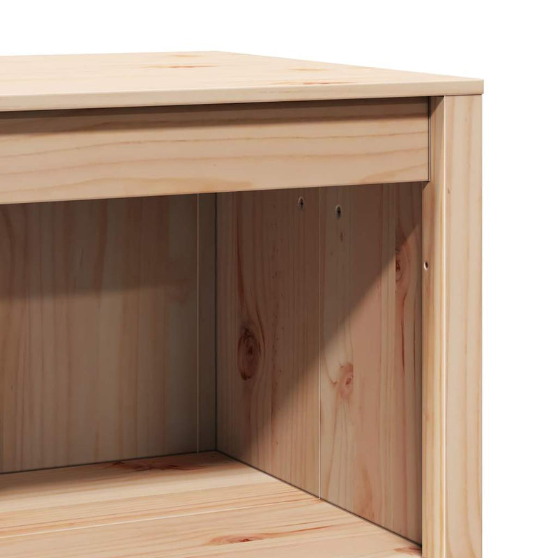 vidaXL Kitchen Cabinet Brown Oak 106 x 55 x 92 cm Solid Pine Wood