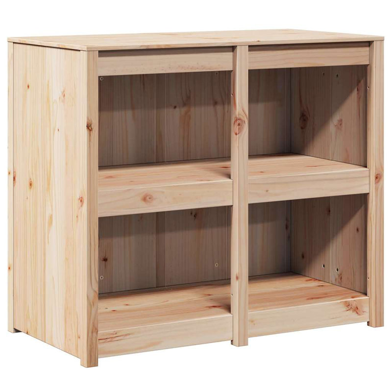 vidaXL Kitchen Cabinet Brown Oak 106 x 55 x 92 cm Solid Pine Wood