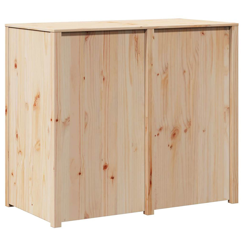vidaXL Kitchen Cabinet Brown Oak 106 x 55 x 92 cm Solid Pine Wood