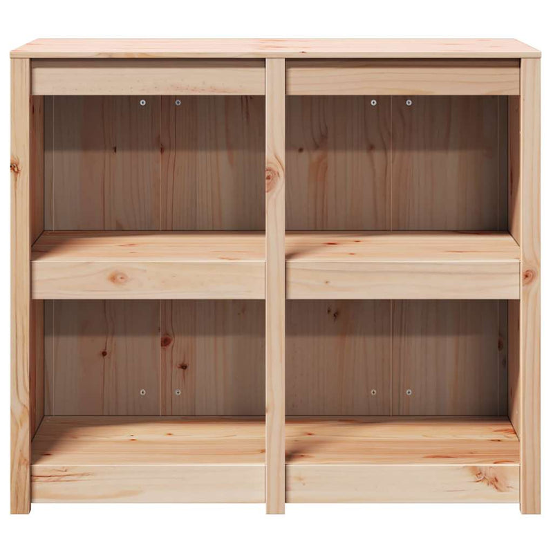 vidaXL Kitchen Cabinet Brown Oak 106 x 55 x 92 cm Solid Pine Wood