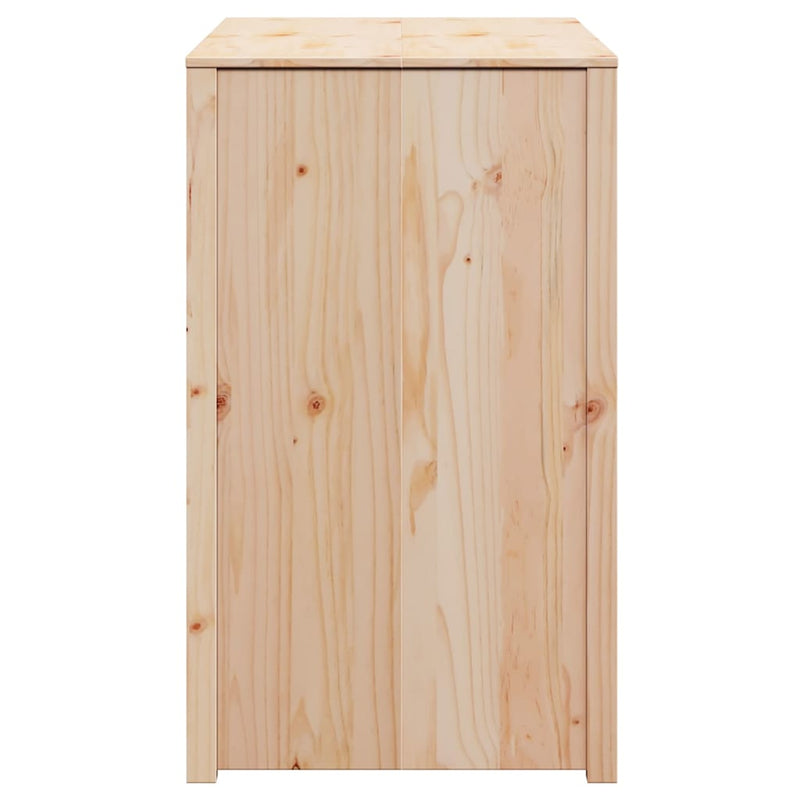 vidaXL Kitchen Cabinet Brown Oak 106 x 55 x 92 cm Solid Pine Wood