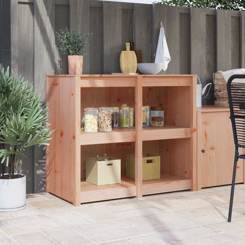 vidaXL Kitchen Cabinet Brown Oak 106 x 55 x 92 cm Solid Pine Wood