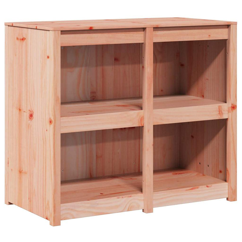 vidaXL Kitchen Cabinet Brown Oak 106 x 55 x 92 cm Solid Pine Wood