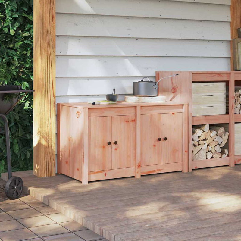 vidaXL Kitchen Cabinet Brown Oak 106 x 55 x 64 cm Solid Pine wood