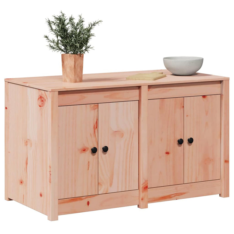 vidaXL Kitchen Cabinet Brown Oak 106 x 55 x 64 cm Solid Pine wood