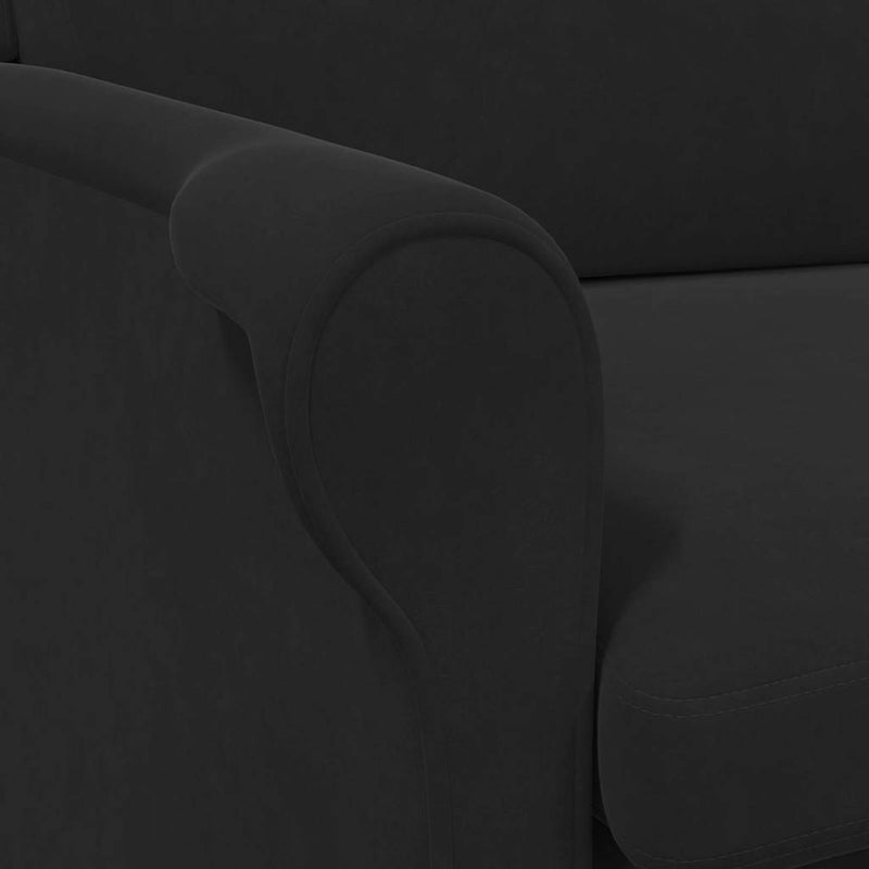 vidaXL Armchair Black 76 x 94 x 102 cm Velvet