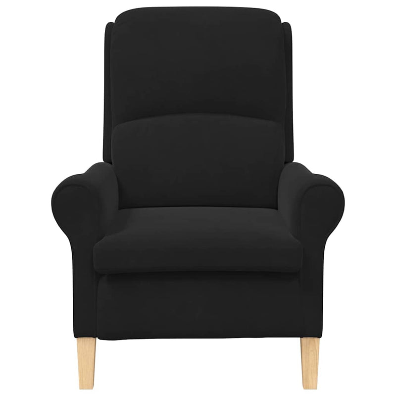vidaXL Armchair Black 76 x 94 x 102 cm Velvet