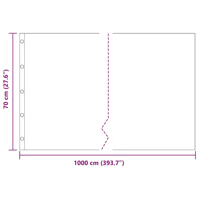 Root Barrier Black 0,7 x 10 m Polyethylene