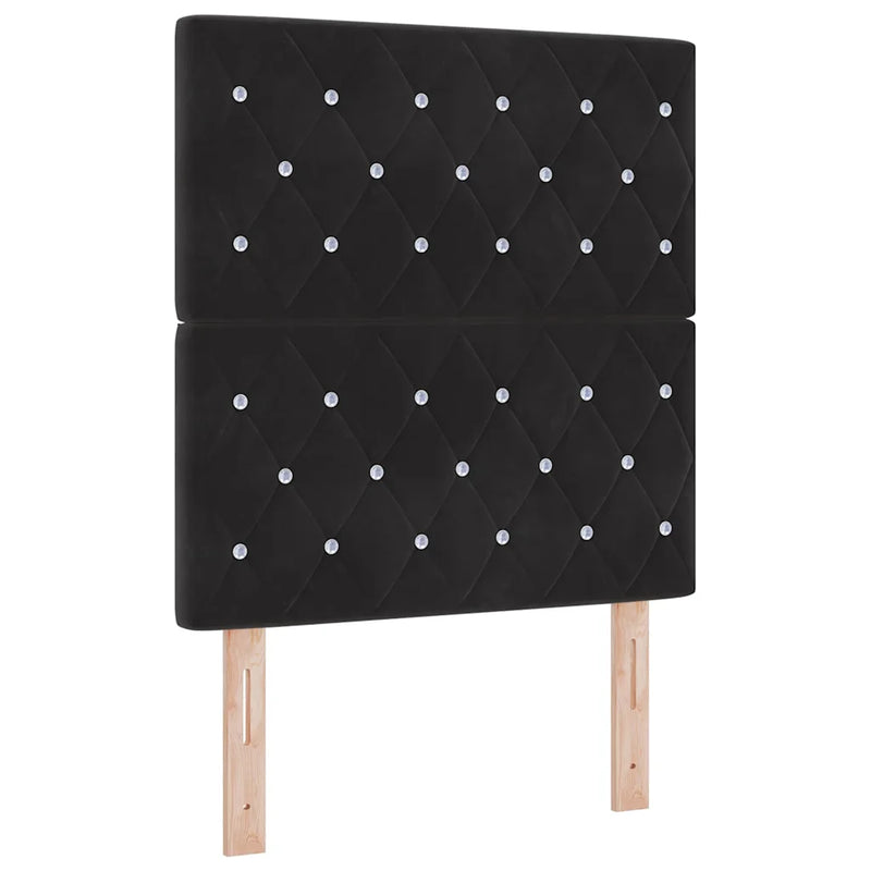 Headboard with Headboard Black 80 cm Faux Leather