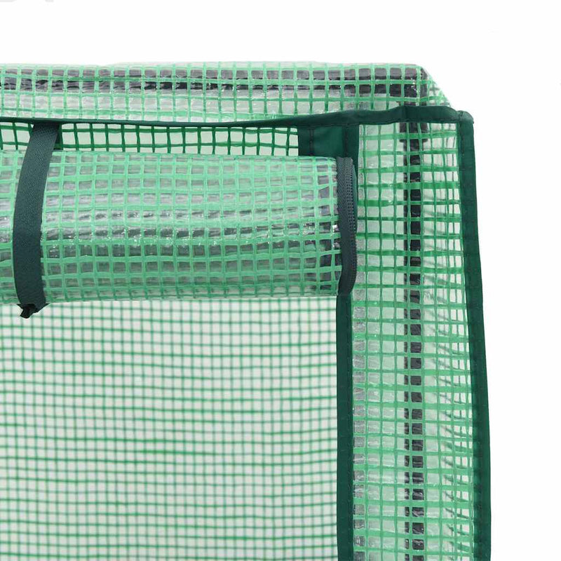 vidaXL Raised Bed with Greenhouse Cover Rattan Look 120x40x123 cm