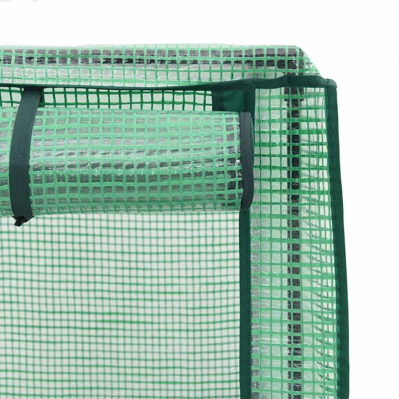 vidaXL Raised Bed with Greenhouse Cover Rattan Look 160x40x123 cm