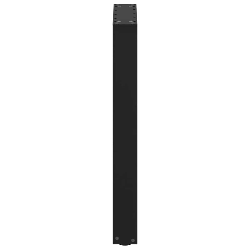 vidaXL Dining Table Legs U-Shaped 2 pcs Black 50x(72-73) cm Steel