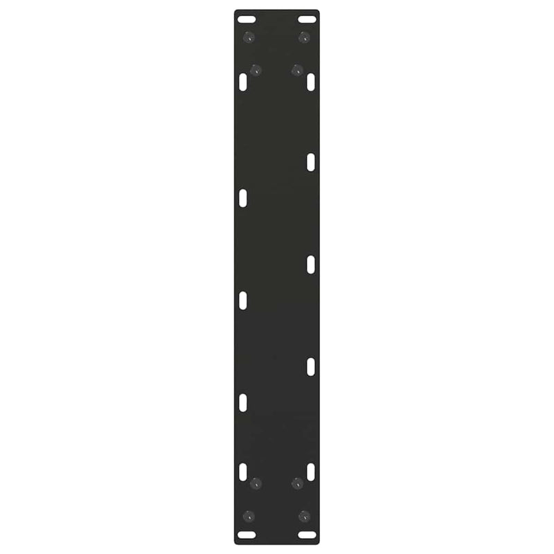 vidaXL Dining Table Legs U-Shaped 2 pcs Black 50x(72-73) cm Steel