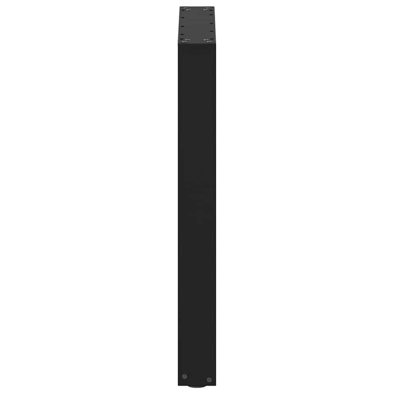 vidaXL Dining Table Legs U-Shaped 2 pcs Black 60x(72-73) cm Steel